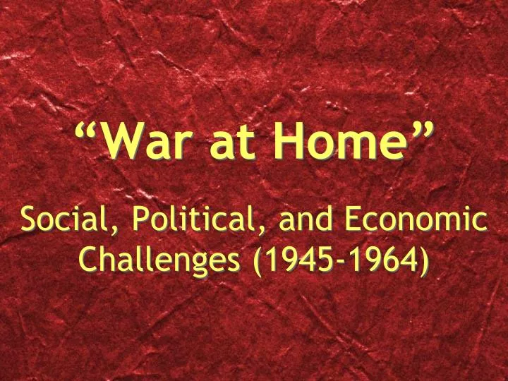 war at home