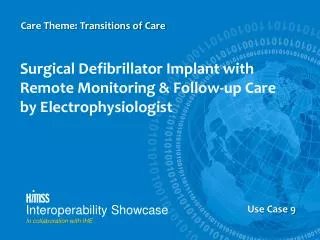 Surgical Defibrillator Implant with Remote Monitoring &amp; Follow-up Care by Electrophysiologist