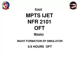 MPTS IJET NFR 2101 OFT