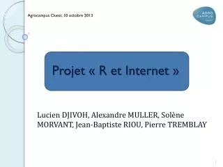 projet r et internet