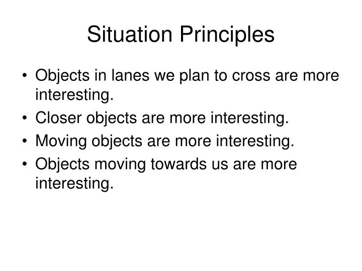 situation principles