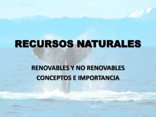 recursos naturales