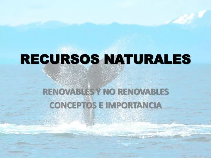 recursos naturales