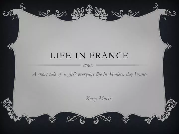 life in france