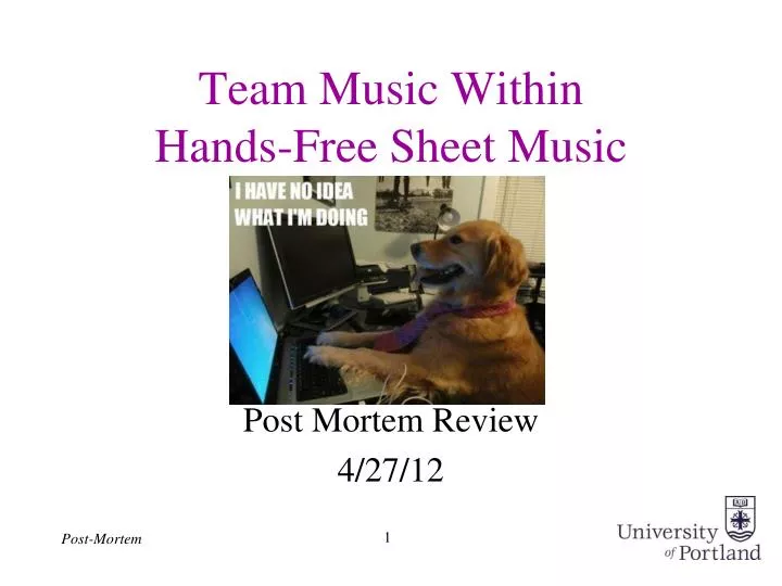 team music within hands free sheet music