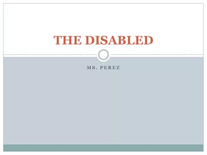 the disabled