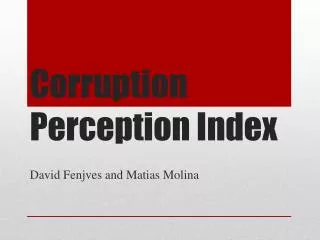 Corruption Perception Index