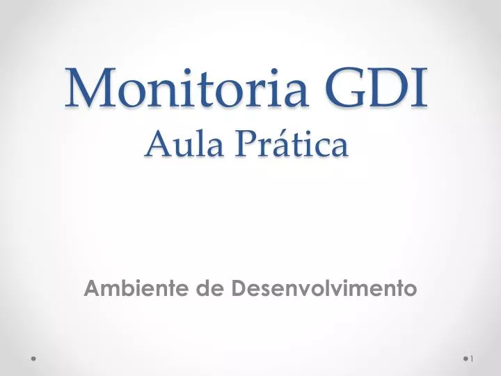 monitoria gdi aula pr tica