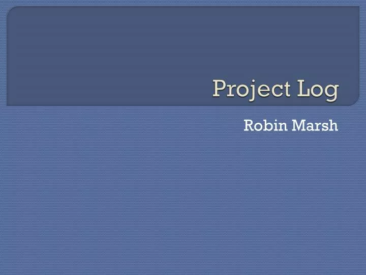 project log