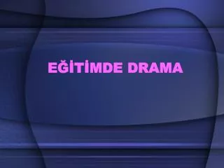 e t mde drama