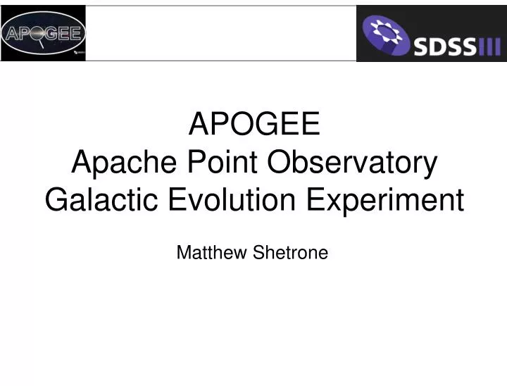 apogee apache point observatory galactic evolution experiment