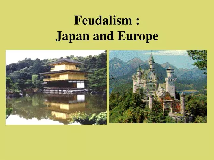 feudalism japan and europe