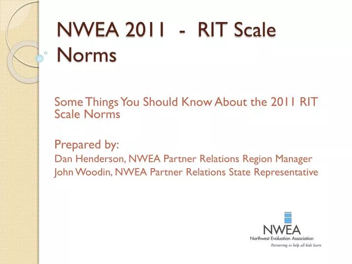 nwea 2011 rit scale norms