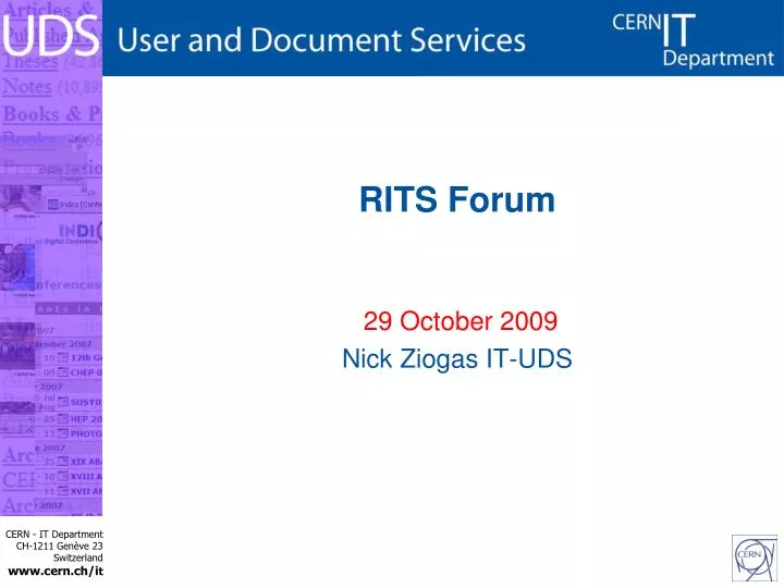 rits forum