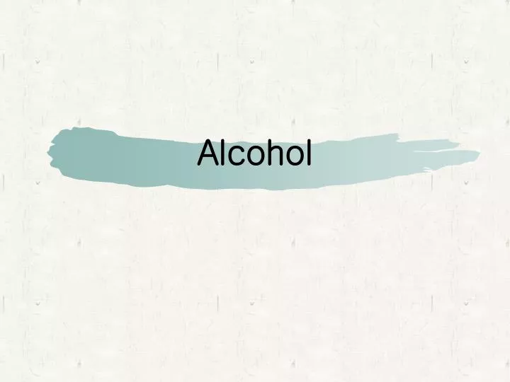 alcohol