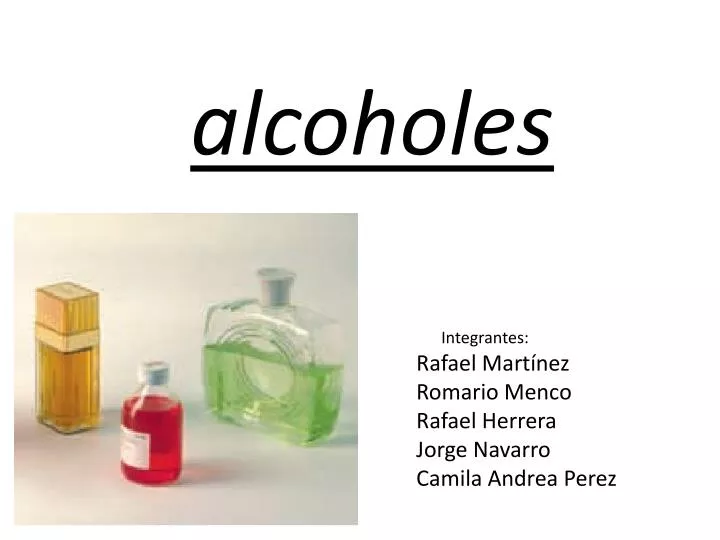alcoholes