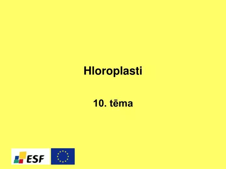 hloroplasti