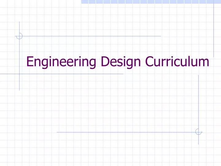engineering design curriculum