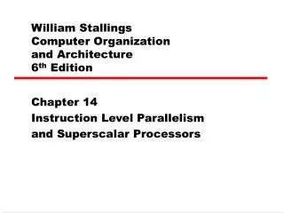 William Stallings Computer Organization and Architecture 6 th Edition