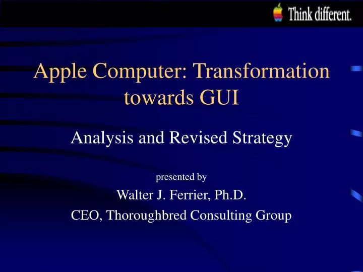 apple computer transformation towards gui