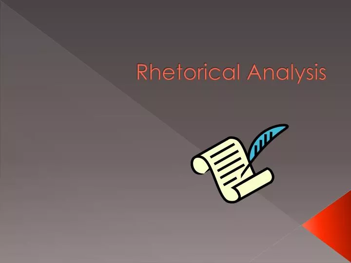 rhetorical analysis