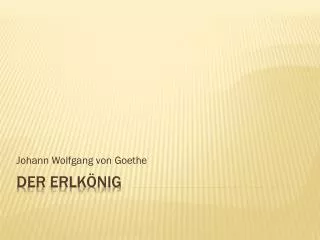 johann wolfgang von goethe