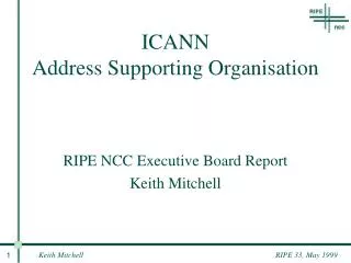 ICANN Address Supporting Organisation