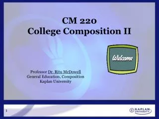 CM 220 College Composition II
