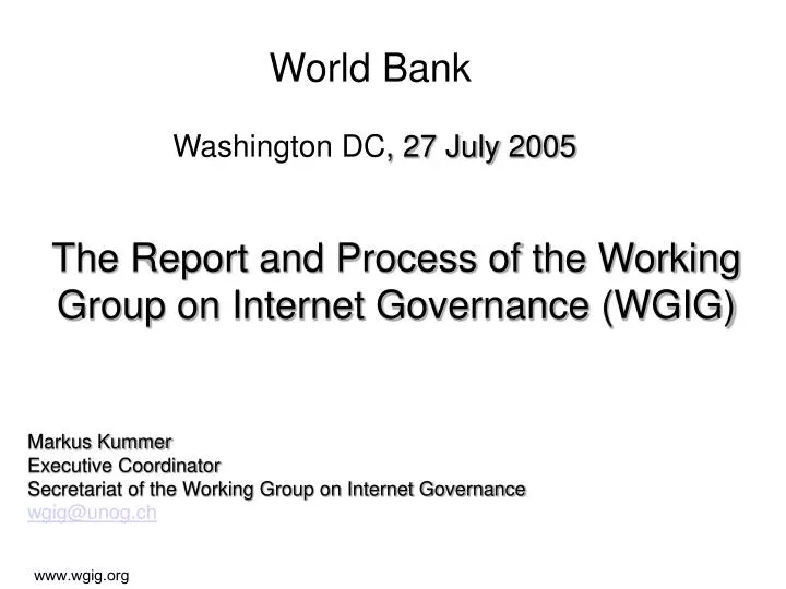 world bank washington dc 27 july 2005