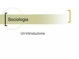 sociologia