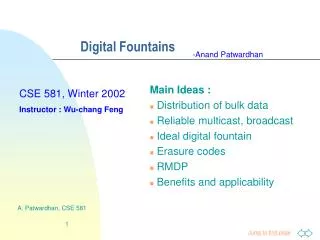 Digital Fountains