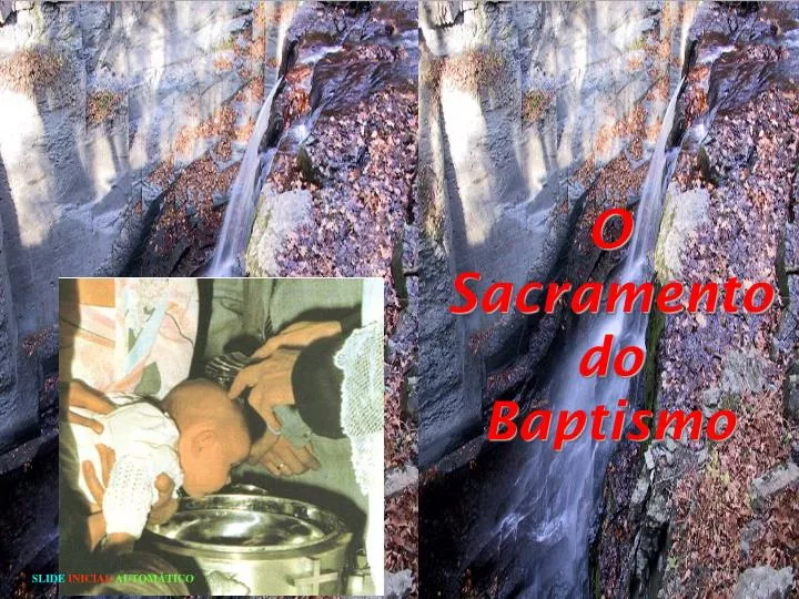 o sacramento do baptismo