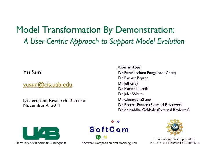 model transformation by demonstration a user centric approach to support model evolution