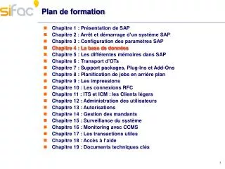plan de formation