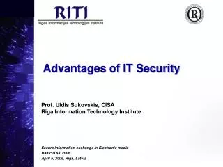 Advantages of IT Security