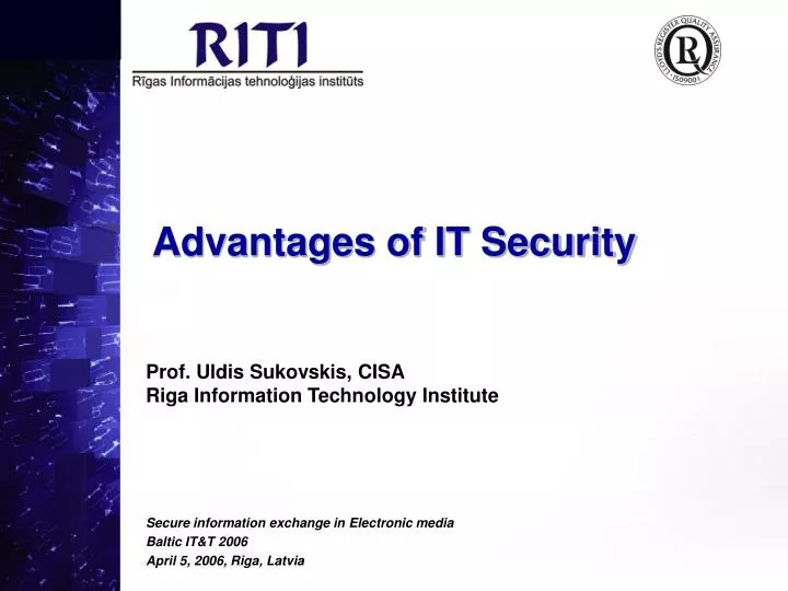 advantages of it security