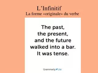 l infinitif