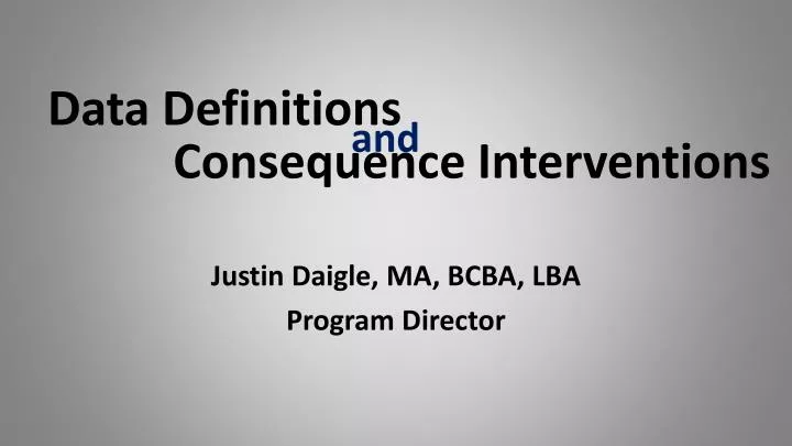 consequence interventions
