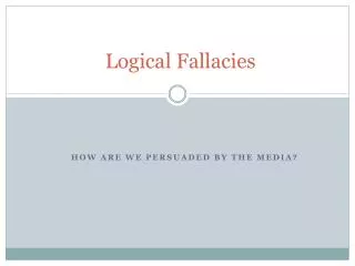 Logical Fallacies