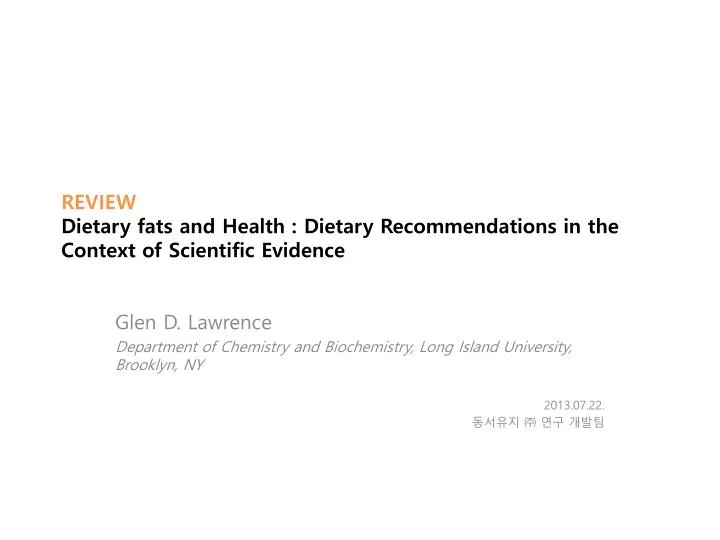 review dietary fats and health dietary recommendations in the context of scientific evidence