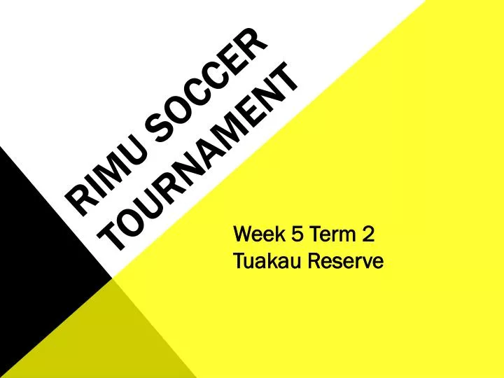 rimu soccer tournament