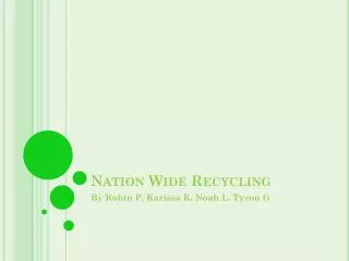 Nation Wide Recycling