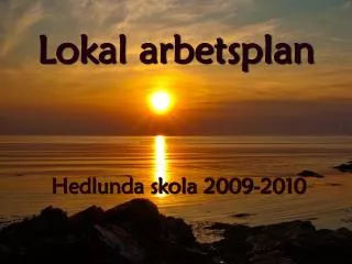 lokal arbetsplan