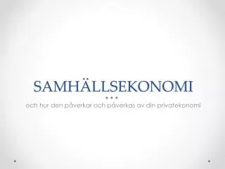 samh llsekonomi