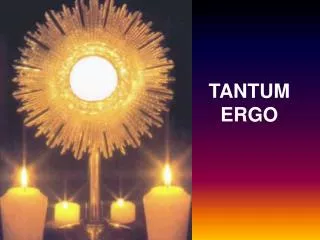 TANTUM ERGO