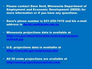 Measures of Minnesota Employment