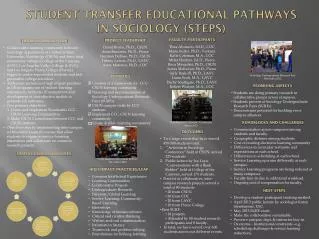 Student Transfer Educational Pathways in Sociology (STEPS)