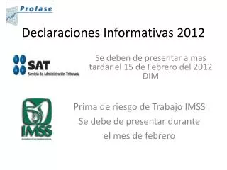 declaraciones informativas 2012