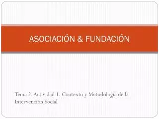 asociaci n fundaci n