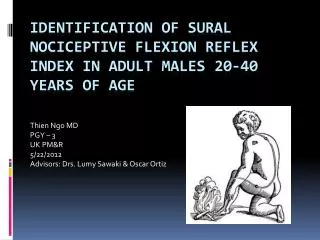 Identification of Sural Nociceptive flexion reflex index in adult Males 20-40 years of age